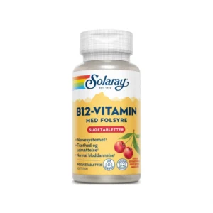 Solaray B12-vitamin m. folsyre – 90 sugetabl