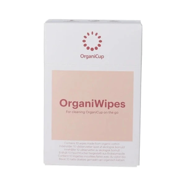 OrganiCup OrganiWipes – 10 stk