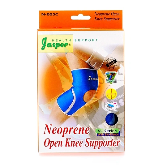 Jasper Neopren Knæbandage/hul Large - 1 stk