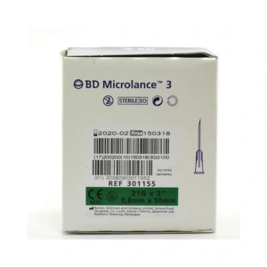BD Microlance 21 g x 2″ 0,8 x 50 mm (grøn) – 100 stk