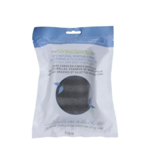 Konjac Sponge Body Sort – 1 stk