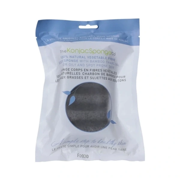 Konjac Sponge Body Sort – 1 stk