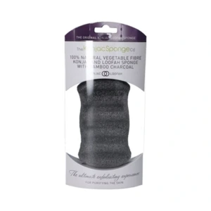 Konjac Sponge Premium Body Sort – 1 stk