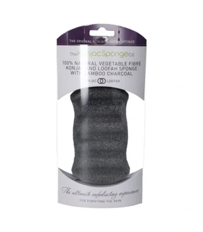 Konjac Sponge Premium Body Sort – 1 stk
