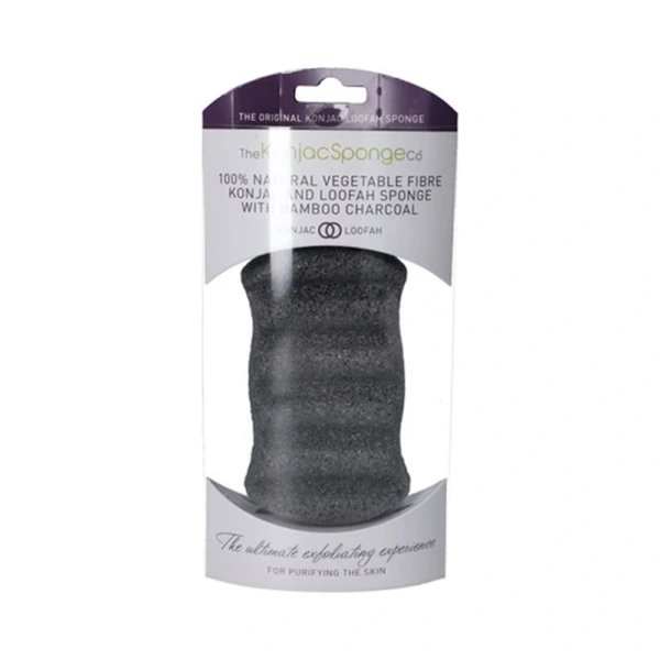 Konjac Sponge Premium Body Sort – 1 stk