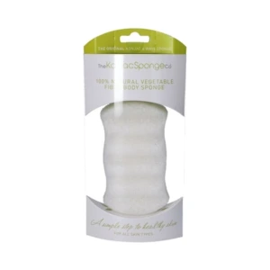 Konjac Sponge Premium Body Hvid – 1 stk