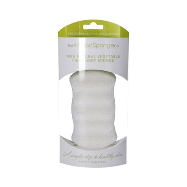 Konjac Sponge Premium Body Hvid – 1 stk