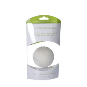 Konjac Sponge Premium Face Hvid – 1 stk