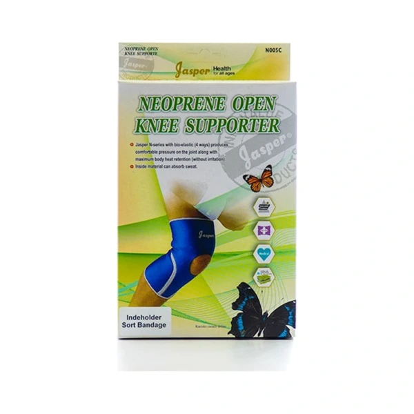 Jasper Neopren Knæbandage/hul Medium – 1 stk