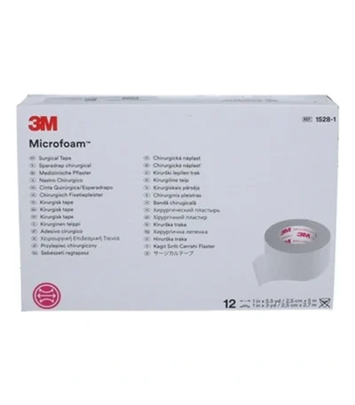 3M Microfoam Surgical Tape 2,5cm x 5 m – 1 rulle