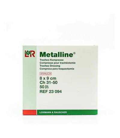 Metalline Tracheo Kompres 8×9 – 50 stk