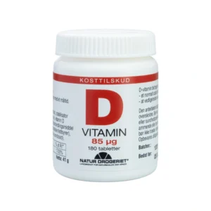 Natur Drogeriet D-vitamin 85 µg – 180 tabl