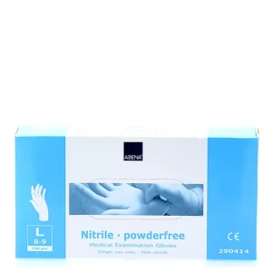 Abena Nitril Handsker L u. pudder – 150 stk