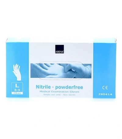 Abena Nitril Handsker L u. pudder – 150 stk