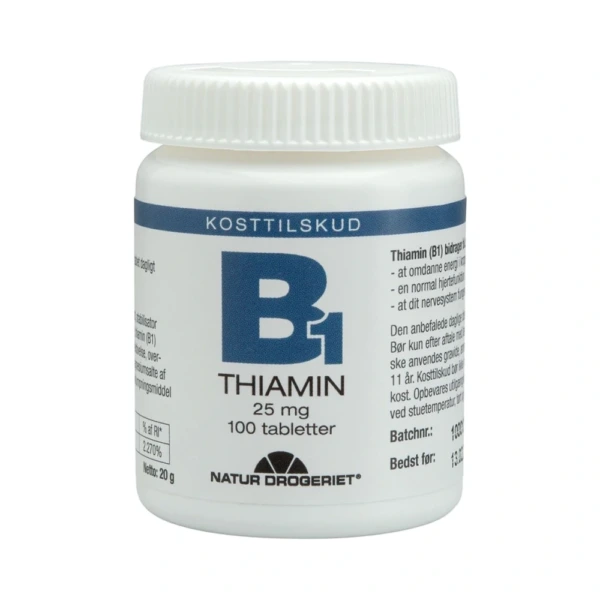 Natur Drogeriet B1 Thiamin 25 mg – 100 tabl
