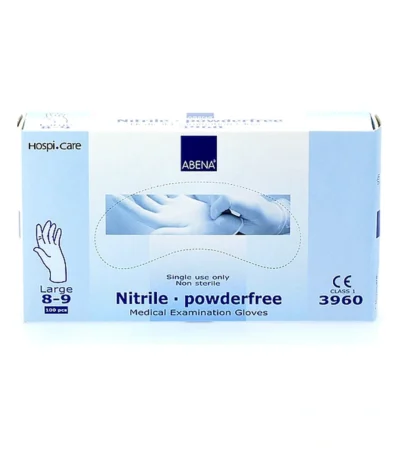Abena Nitrile Handsker L u. pudder – 100 stk