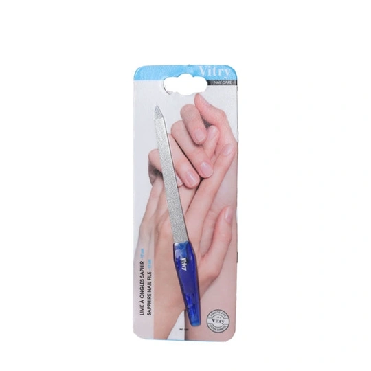 Vitry super safirblå neglefil safir nelglefil 17 cm - 1 stk