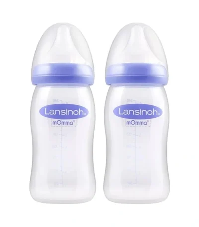 Lansinoh Naturalwave Sutteflaske 160 ml – 2 stk