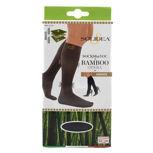 Solidea bamboo opera navy unisex støttestrømper Str. XL - 1 par