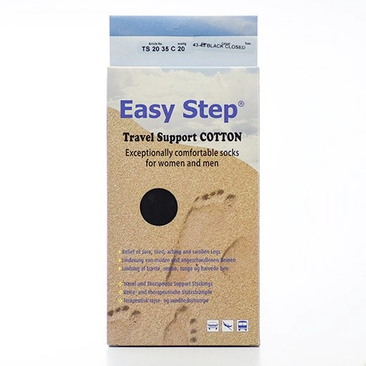 Easy Step AD Knæ Lukket tå Sort Str. 43-45 - 1 par