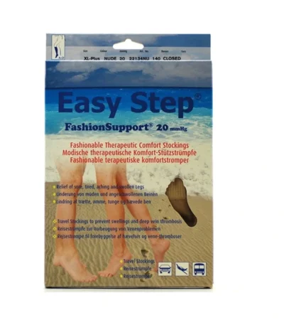 Easy Step Fashionsupport Knæstrømpe X-Large Plus - 1 par
