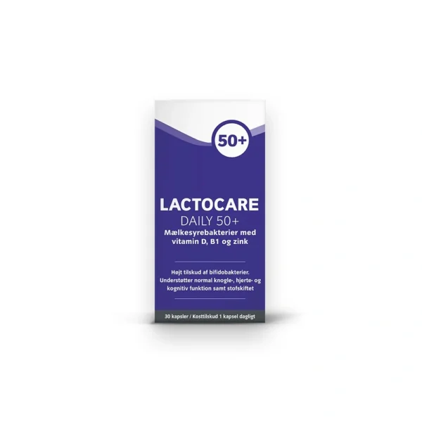 Lactocare Daily 50+ Kapsler - 30 stk