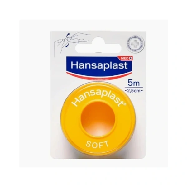 Hansaplast Soft Tape 5mx2,5cm – 5 stk