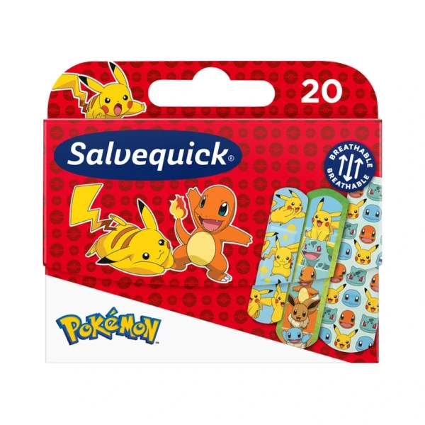 Salvequick Børneplaster Pokémon - 20 stk