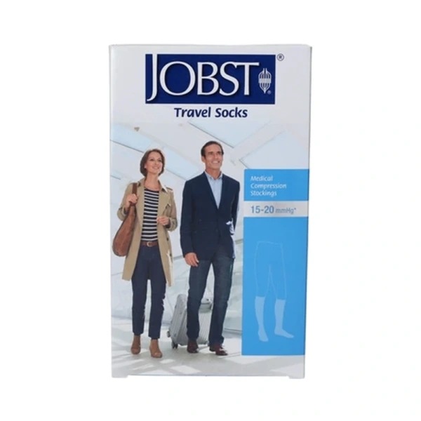 JOBST Travel Støtteknæstrømpe Sort Str. X-Small – 1 par