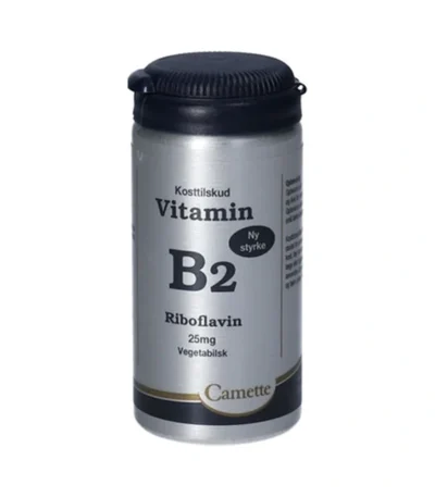 Camette B2 Vitamin Riboflavin 25 mg – 90 stk