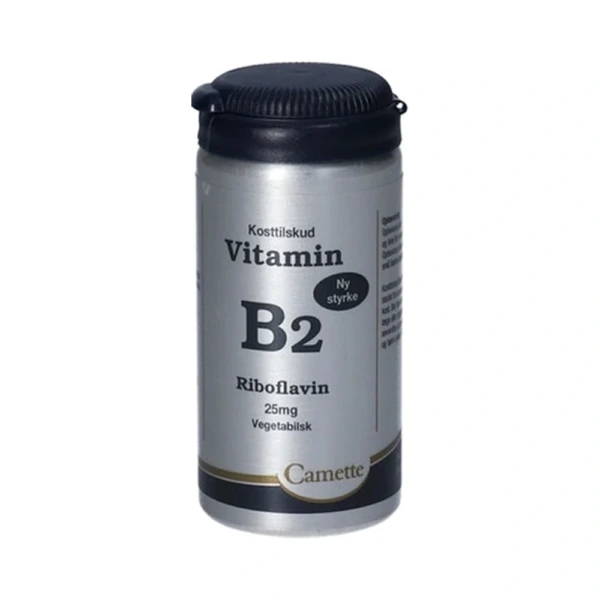 Camette B2 Vitamin Riboflavin 25 mg – 90 stk