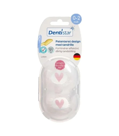Dentistar Sut Naturgummi 0-2 mdr - 2 stk