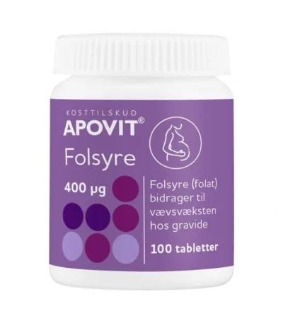 APOVIT Folsyre 400 µg - 100 stk