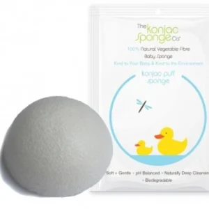 Konjac Sponge Baby Body Hvid - 1 stk