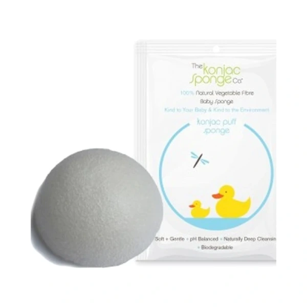 Konjac Sponge Baby Body Hvid - 1 stk