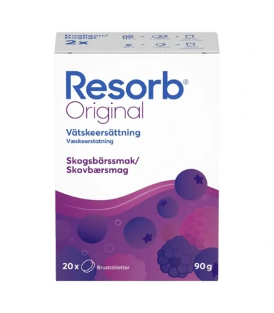 Resorb Original Skovbær - 2 x 10 brusetabletter