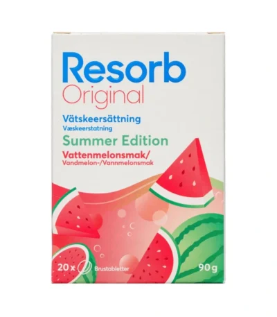 Resorb Original Vandmelon Summer Edition - 2 x 10 brusetabletter