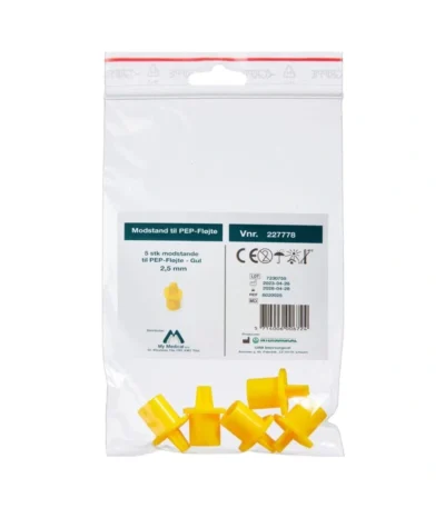 PEP Modstande 2,5 mm GUL - 5 stk