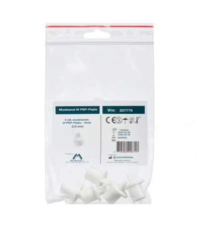 PEP Modstande 2,0 mm HVID - 5 stk