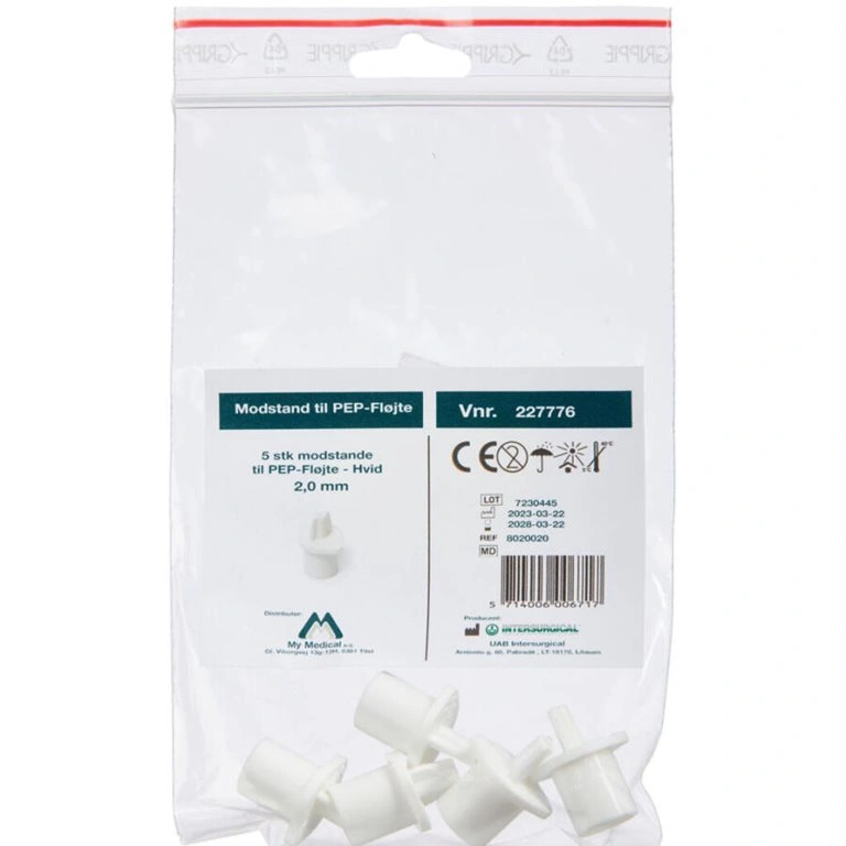 PEP Modstande 2,0 mm HVID - 5 stk