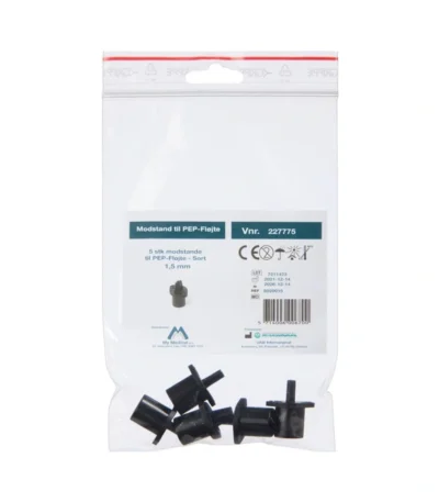 PEP Modstande 1,5 mm SORT - 5 stk