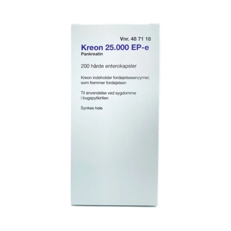 2care4 Kreon Lipase 25.000 EP-e – 200 stk 2care4 Kreon Lipase 25.000 EP-e - 200 stk