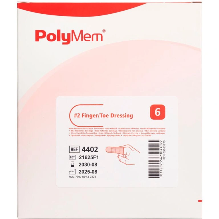 PolyMem Finger/Tå Bandage Nr. 2 Medium - 6 stk