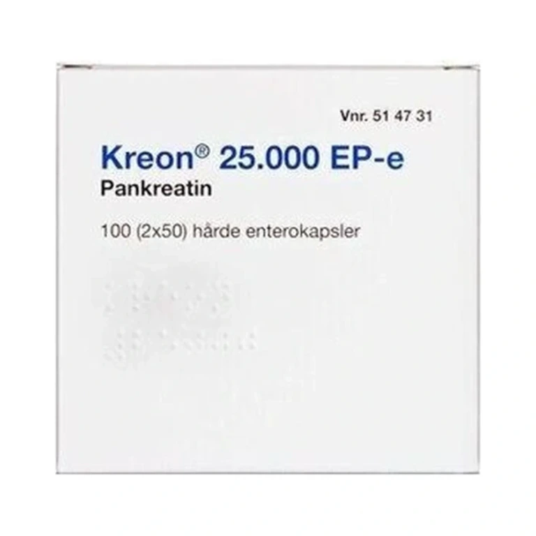2care4 Kreon Lipase 25.000 EP-e – 100 stk 2care4 Kreon Lipase 25.000 EP-e - 100 stk