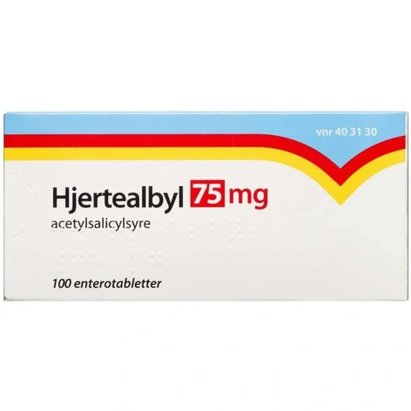 Hjertealbyl Enterotabletter 75 mg - 100 stk