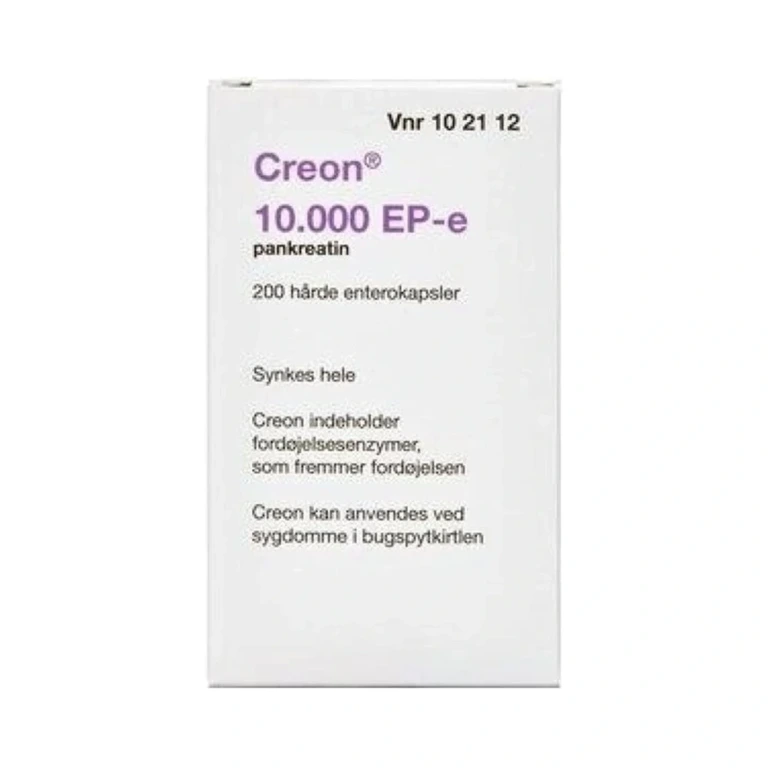 2care4 Creon Lipase 10.000 EP-e – 200 stk 2care4 Creon Lipase 10.000 EP-e - 200 stk