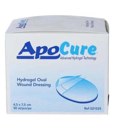 ApoCure Hydrogel Oval 4,5×7,5 cm – 50 stk
