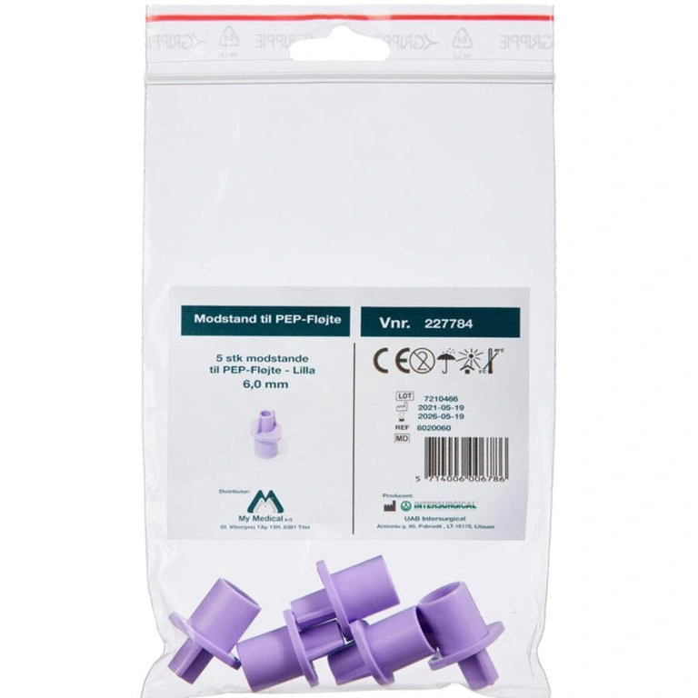 PEP Modstand 6,0 mm VIOLET - 5 stk