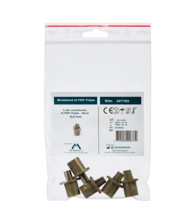PEP Modstande 5,0 mm BRUN - 5 stk
