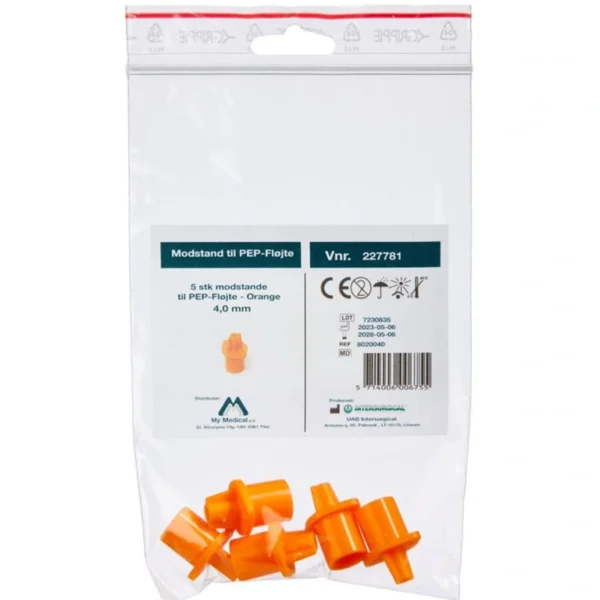 PEP Modstande 4,0 mm Orange - 5 stk